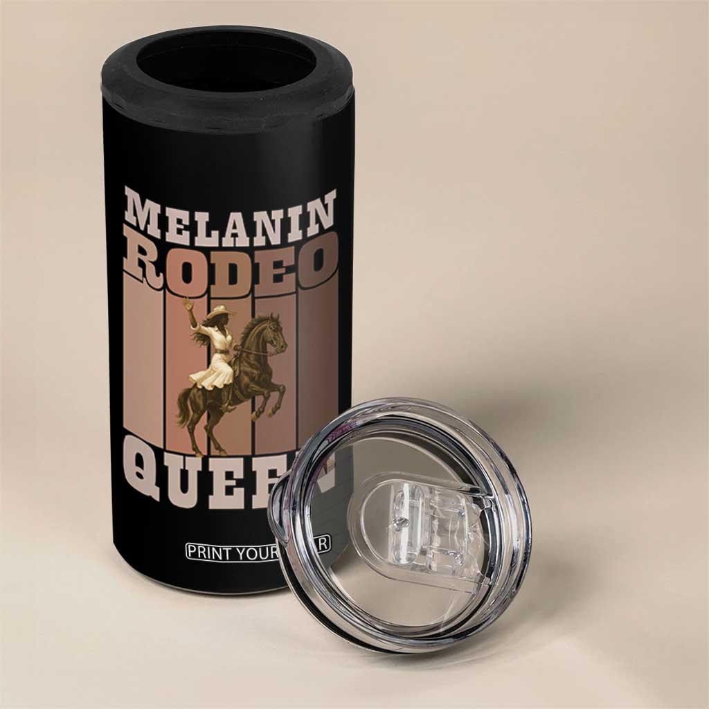 African American Cowgirl 4 in 1 Can Cooler Tumbler Melanin Rodeo Queen Western Country TS12 Print Your Wear