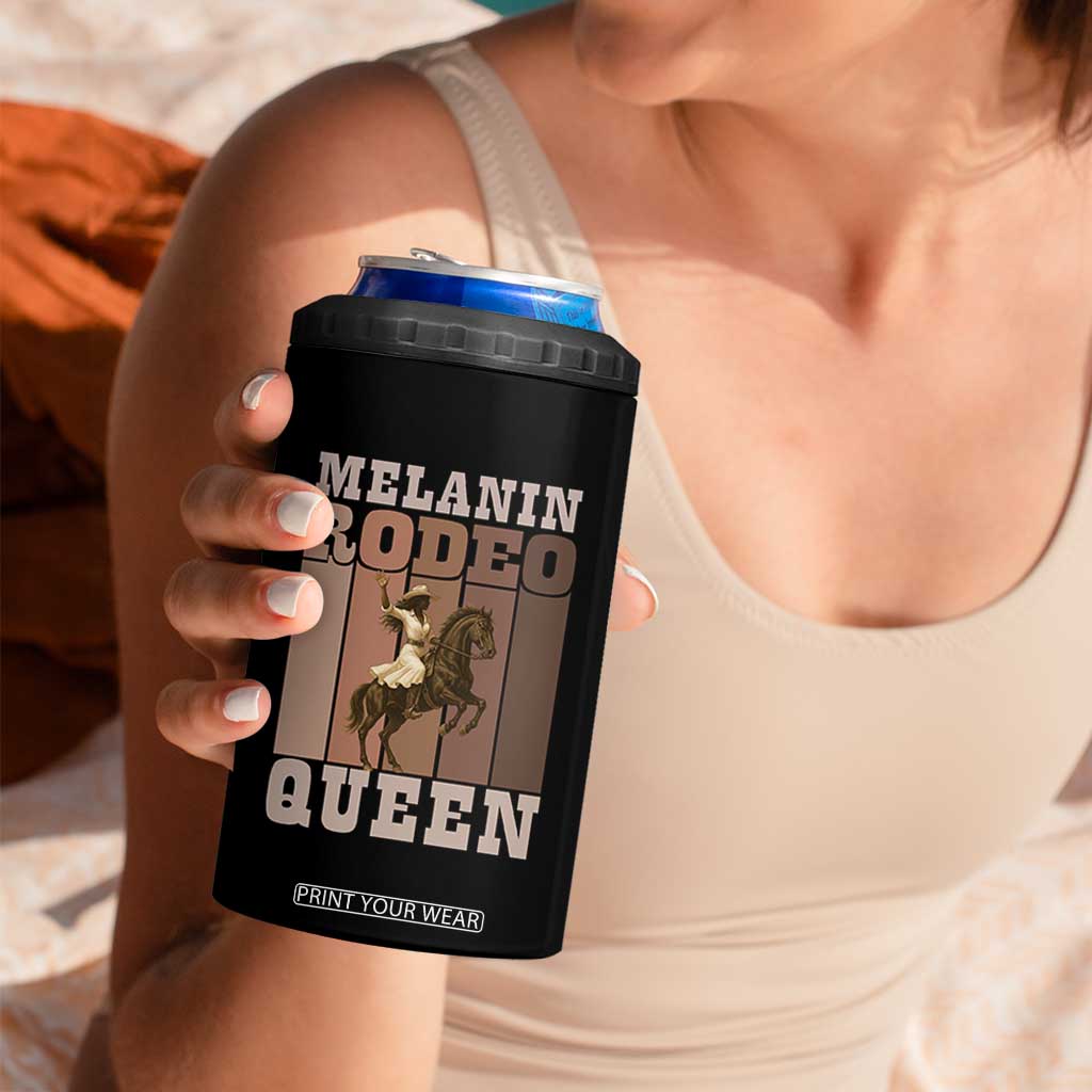 African American Cowgirl 4 in 1 Can Cooler Tumbler Melanin Rodeo Queen Western Country TS12 Print Your Wear
