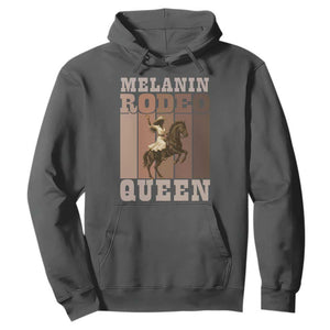 African American Cowgirl Hoodie Melanin Rodeo Queen Western Country TS12 Dark Heather Print Your Wear