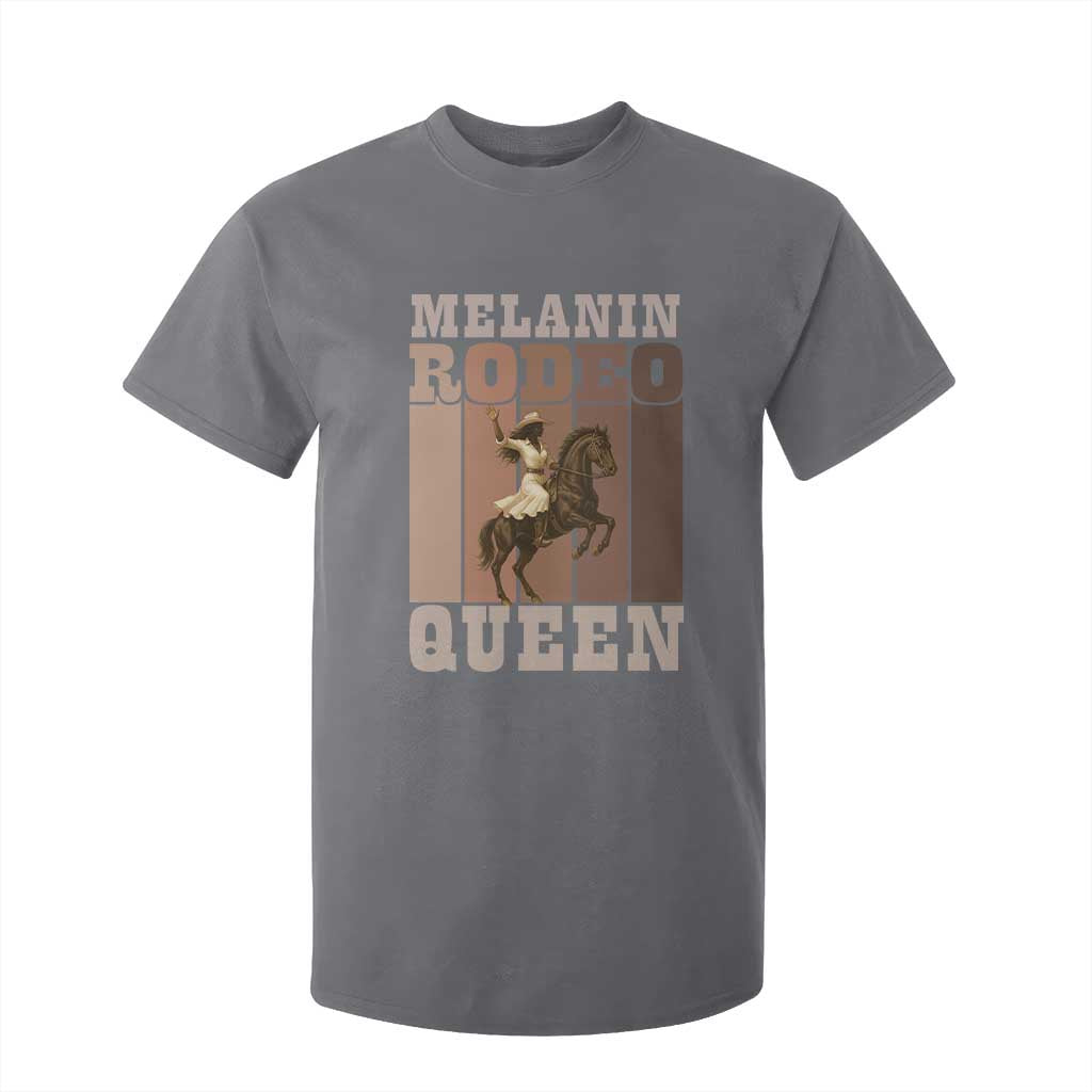 African American Cowgirl T Shirt For Kid Melanin Rodeo Queen Western Country TS12 Charcoal Print Your Wear