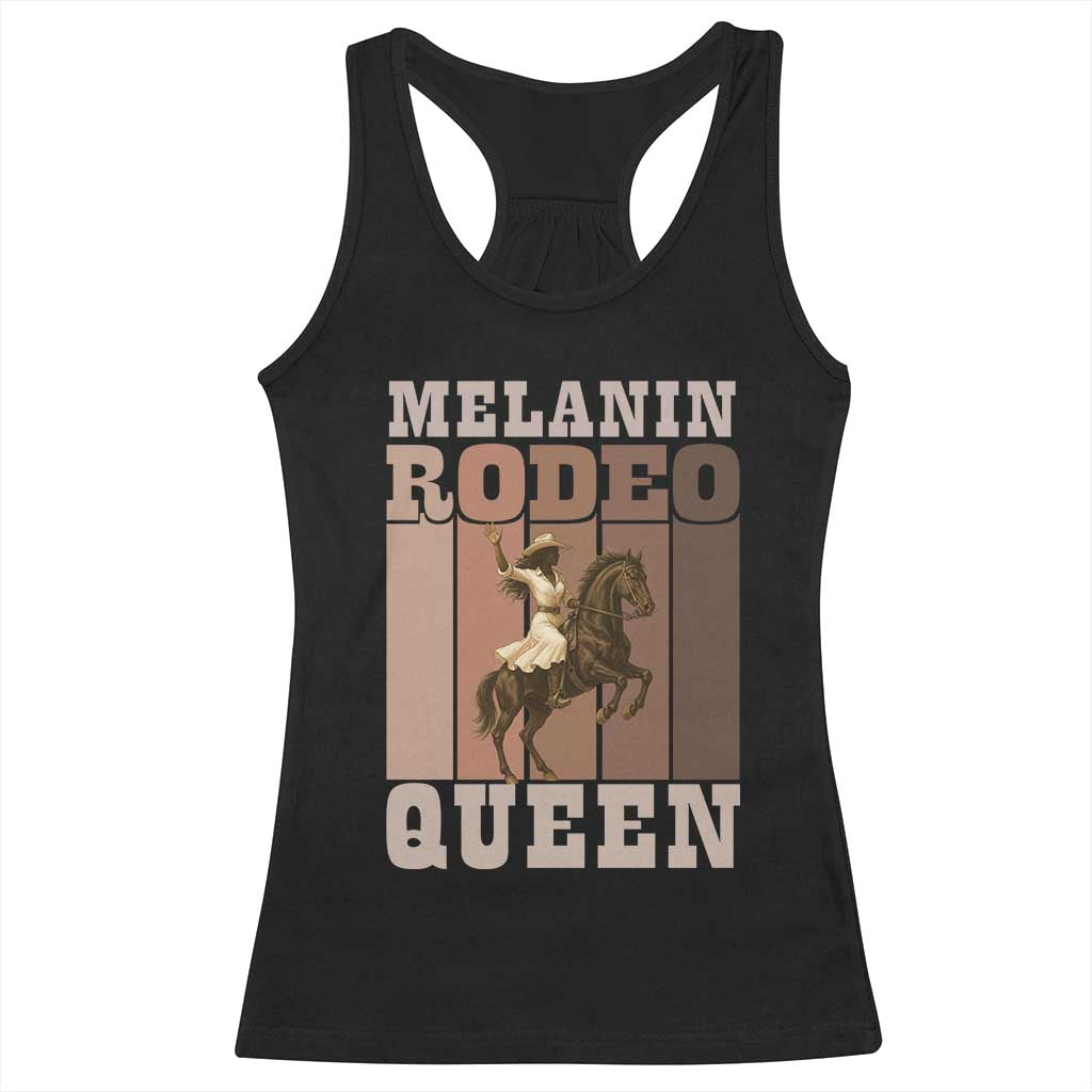 African American Cowgirl Racerback Tank Top Melanin Rodeo Queen Western Country TS12 Black Print Your Wear