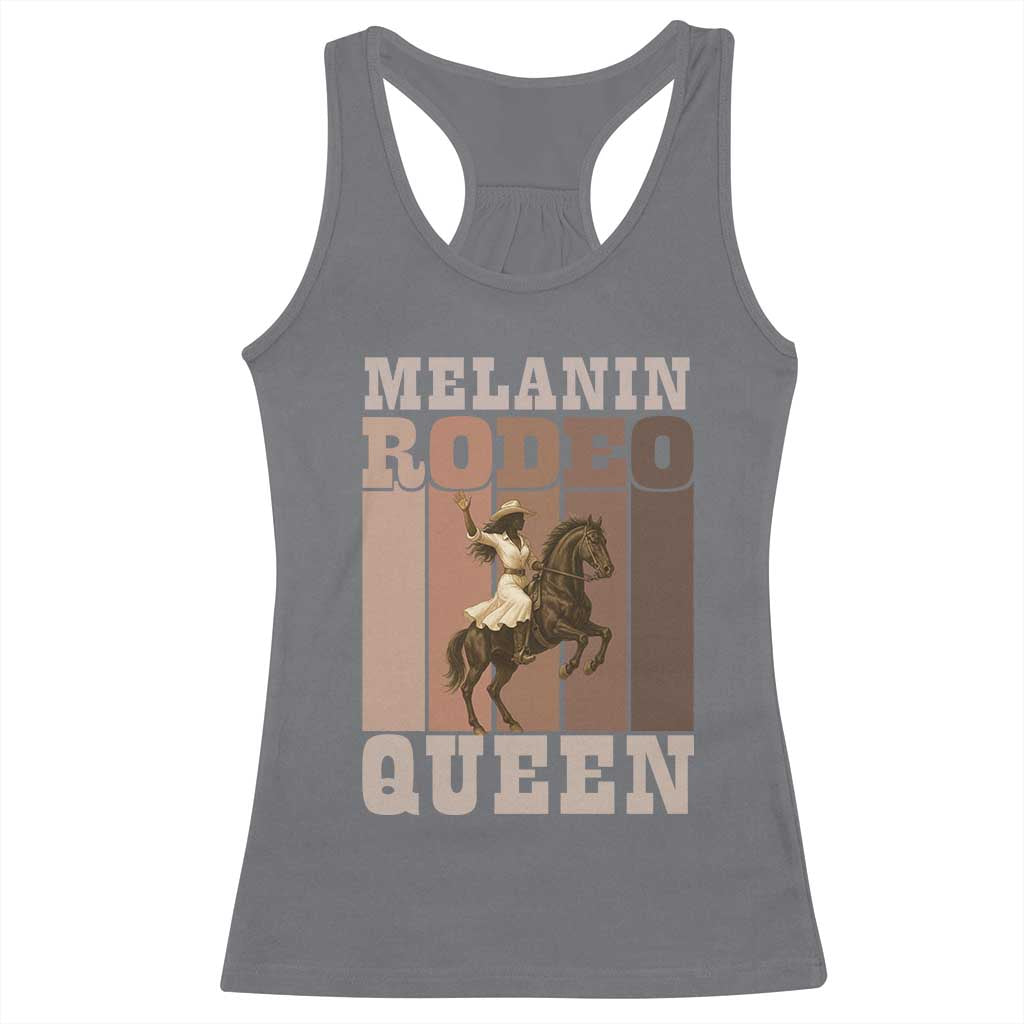 African American Cowgirl Racerback Tank Top Melanin Rodeo Queen Western Country TS12 Charcoal Print Your Wear