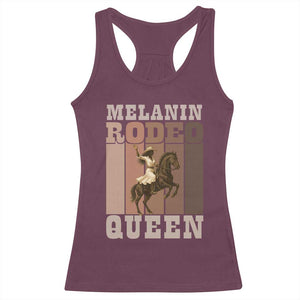 African American Cowgirl Racerback Tank Top Melanin Rodeo Queen Western Country TS12 Maroon Print Your Wear