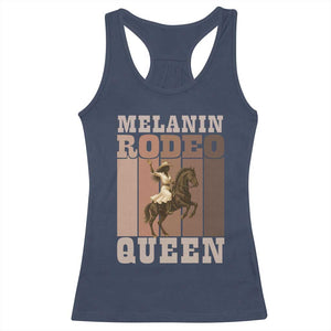 African American Cowgirl Racerback Tank Top Melanin Rodeo Queen Western Country TS12 Navy Print Your Wear
