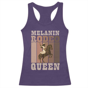 African American Cowgirl Racerback Tank Top Melanin Rodeo Queen Western Country TS12 Purple Print Your Wear