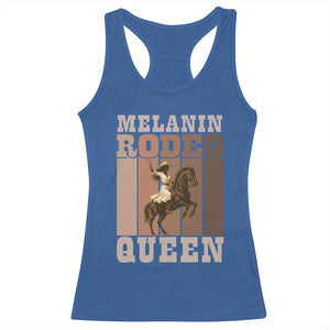 African American Cowgirl Racerback Tank Top Melanin Rodeo Queen Western Country TS12 Royal Blue Print Your Wear