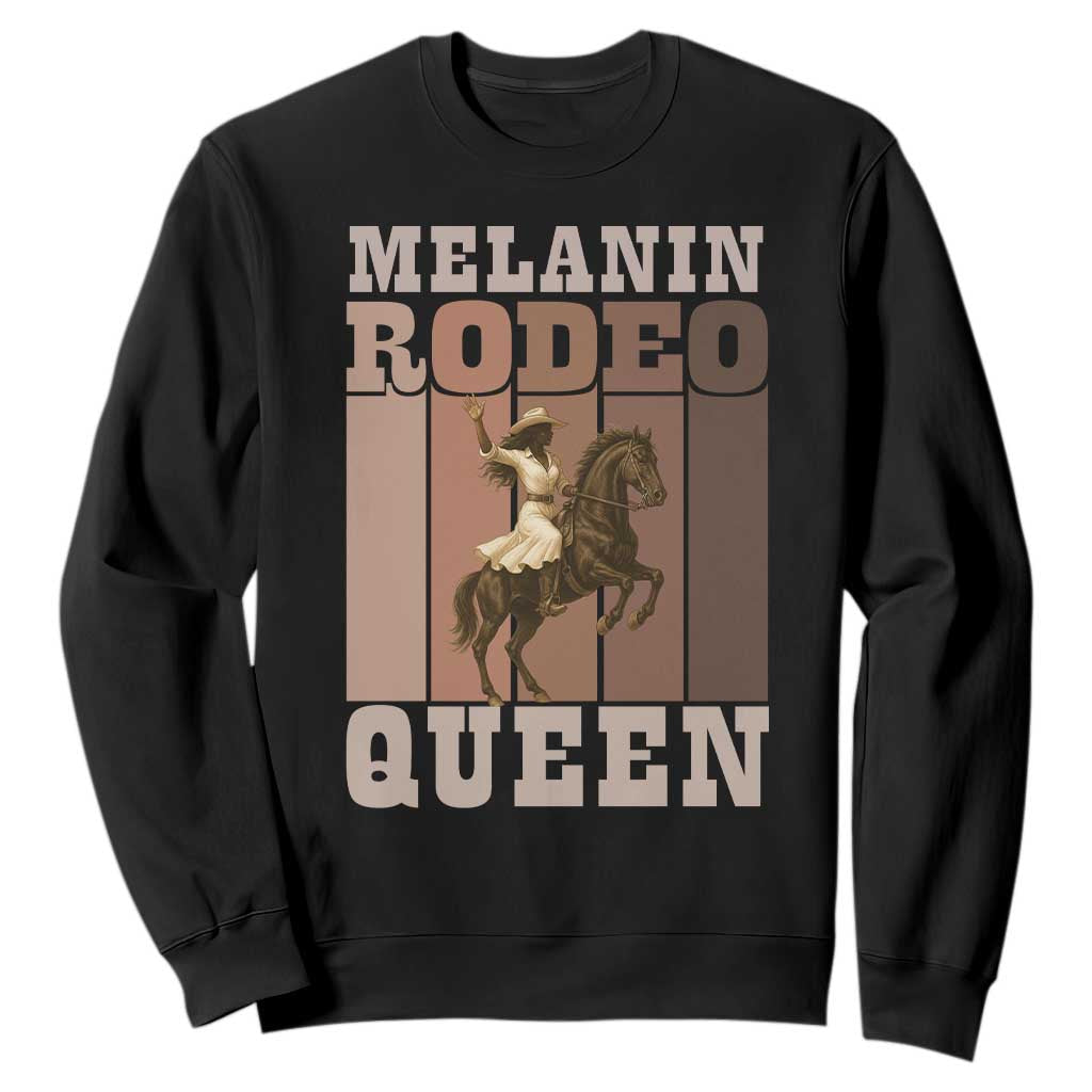 African American Cowgirl Sweatshirt Melanin Rodeo Queen Western Country TS12 Black Print Your Wear