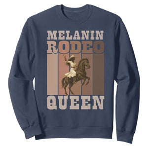 African American Cowgirl Sweatshirt Melanin Rodeo Queen Western Country TS12 Navy Print Your Wear
