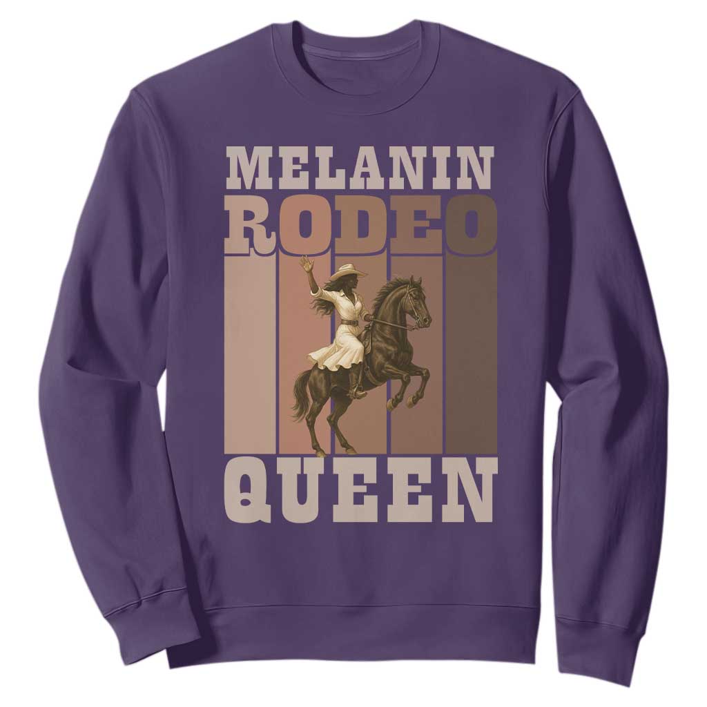 African American Cowgirl Sweatshirt Melanin Rodeo Queen Western Country TS12 Purple Print Your Wear