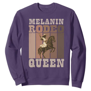 African American Cowgirl Sweatshirt Melanin Rodeo Queen Western Country TS12 Purple Print Your Wear