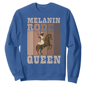African American Cowgirl Sweatshirt Melanin Rodeo Queen Western Country TS12 Royal Blue Print Your Wear
