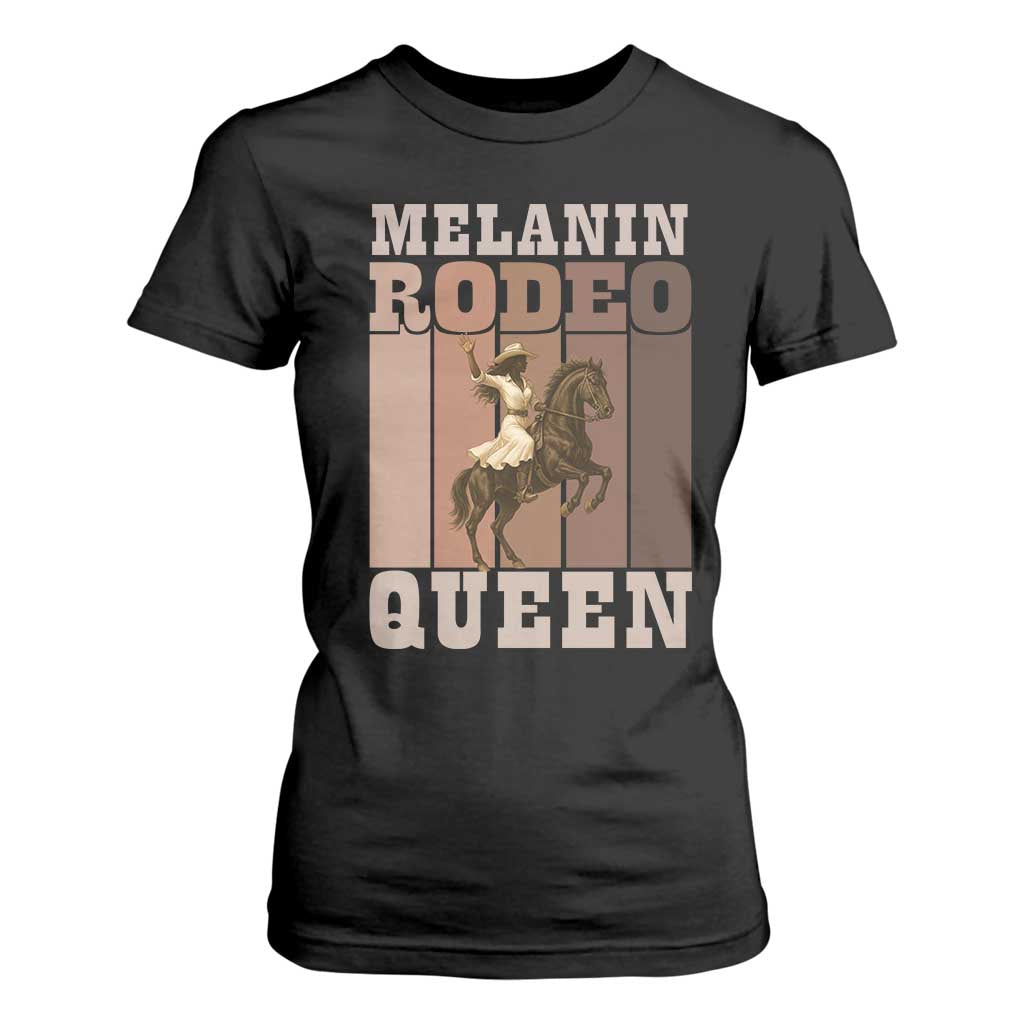 African American Cowgirl T Shirt For Women Melanin Rodeo Queen Western Country TS12 Black Print Your Wear