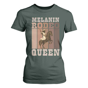 African American Cowgirl T Shirt For Women Melanin Rodeo Queen Western Country TS12 Dark Forest Green Print Your Wear