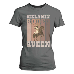 African American Cowgirl T Shirt For Women Melanin Rodeo Queen Western Country TS12 Dark Heather Print Your Wear