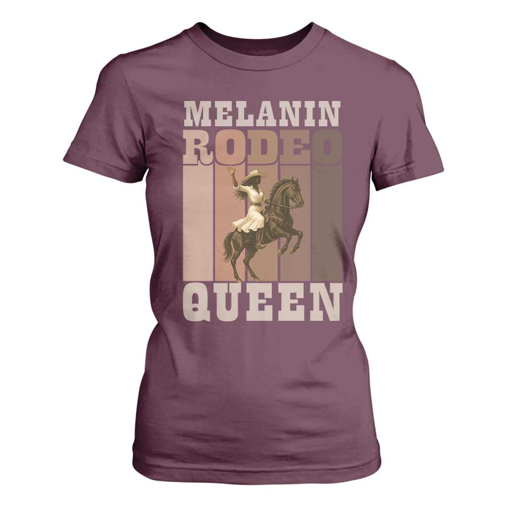African American Cowgirl T Shirt For Women Melanin Rodeo Queen Western Country TS12 Maroon Print Your Wear
