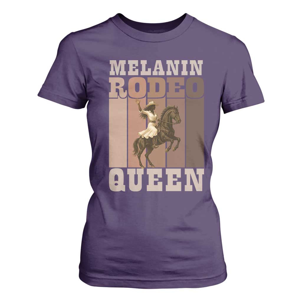 African American Cowgirl T Shirt For Women Melanin Rodeo Queen Western Country TS12 Purple Print Your Wear
