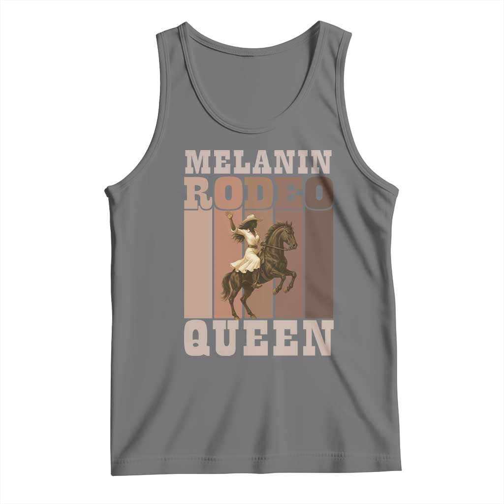 African American Cowgirl Tank Top Melanin Rodeo Queen Western Country TS12 Black Heather Print Your Wear