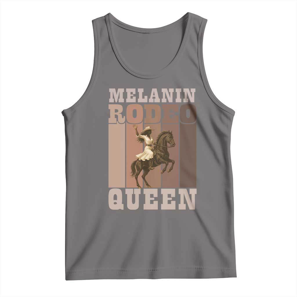 African American Cowgirl Tank Top Melanin Rodeo Queen Western Country TS12 Deep Heather Print Your Wear