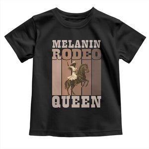 African American Cowgirl Toddler T Shirt Melanin Rodeo Queen Western Country TS12 Black Print Your Wear