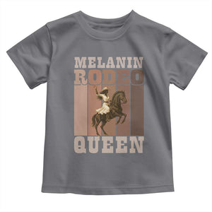 African American Cowgirl Toddler T Shirt Melanin Rodeo Queen Western Country TS12 Charcoal Print Your Wear