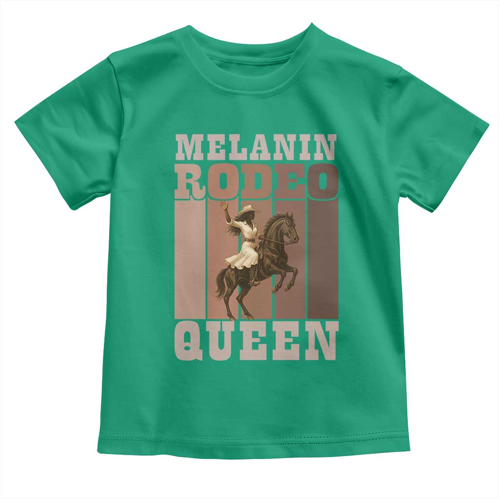 African American Cowgirl Toddler T Shirt Melanin Rodeo Queen Western Country TS12 Irish Green Print Your Wear