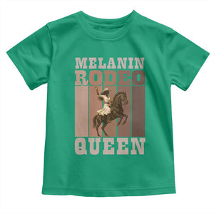 African American Cowgirl Toddler T Shirt Melanin Rodeo Queen Western Country TS12 Irish Green Print Your Wear