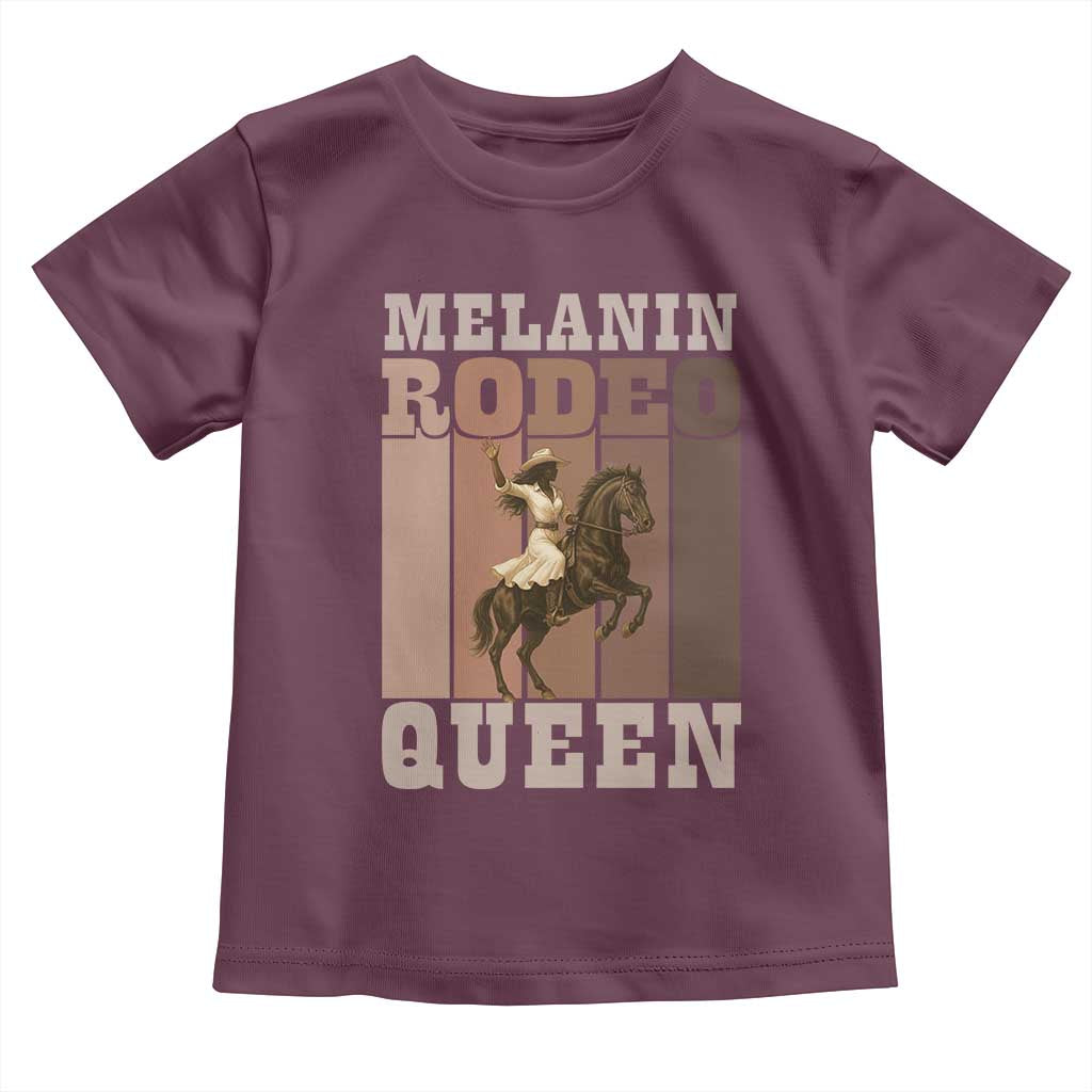 African American Cowgirl Toddler T Shirt Melanin Rodeo Queen Western Country TS12 Maroon Print Your Wear