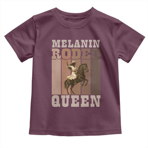 African American Cowgirl Toddler T Shirt Melanin Rodeo Queen Western Country TS12 Maroon Print Your Wear