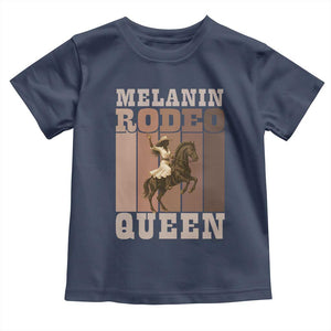 African American Cowgirl Toddler T Shirt Melanin Rodeo Queen Western Country TS12 Navy Print Your Wear