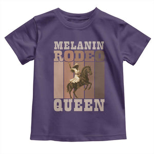 African American Cowgirl Toddler T Shirt Melanin Rodeo Queen Western Country TS12 Purple Print Your Wear