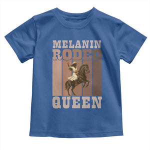 African American Cowgirl Toddler T Shirt Melanin Rodeo Queen Western Country TS12 Royal Blue Print Your Wear