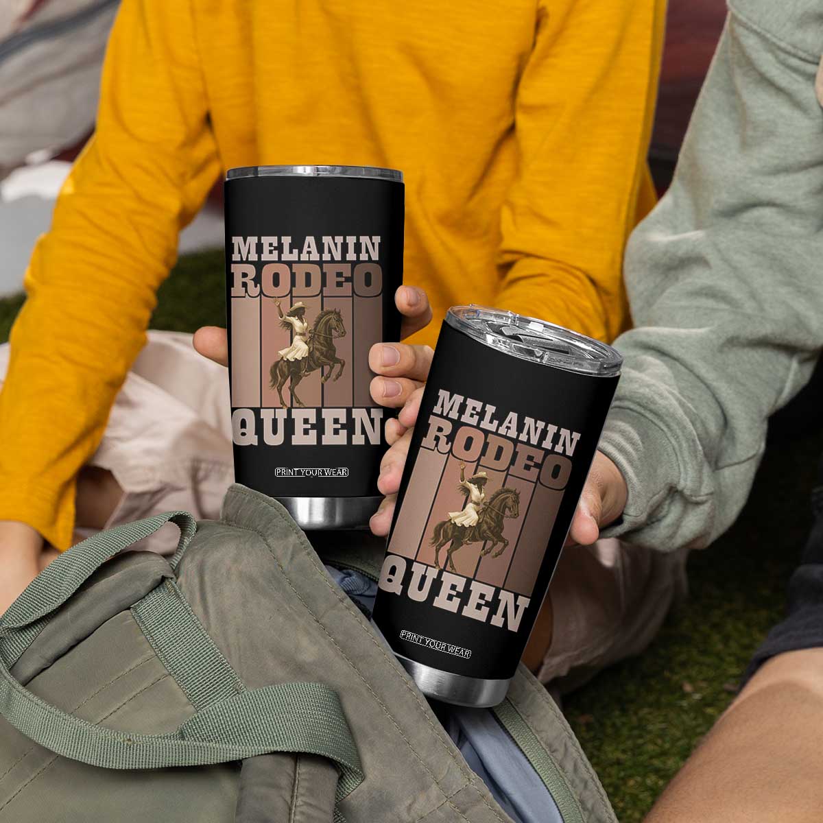 African American Cowgirl Tumbler Cup Melanin Rodeo Queen Western Country TS12 Print Your Wear