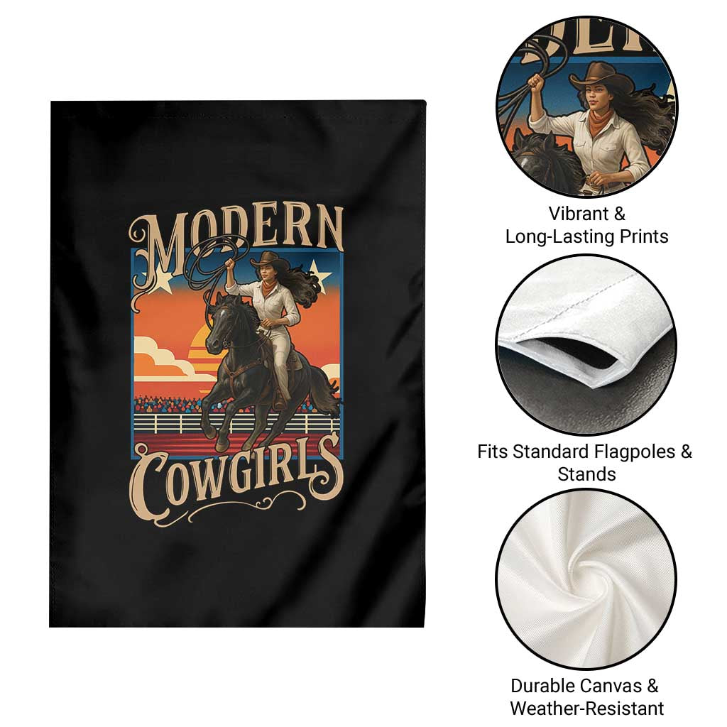 Modern Cowgirls Garden Flag American Woman Western Rodeo TS12 Print Your Wear