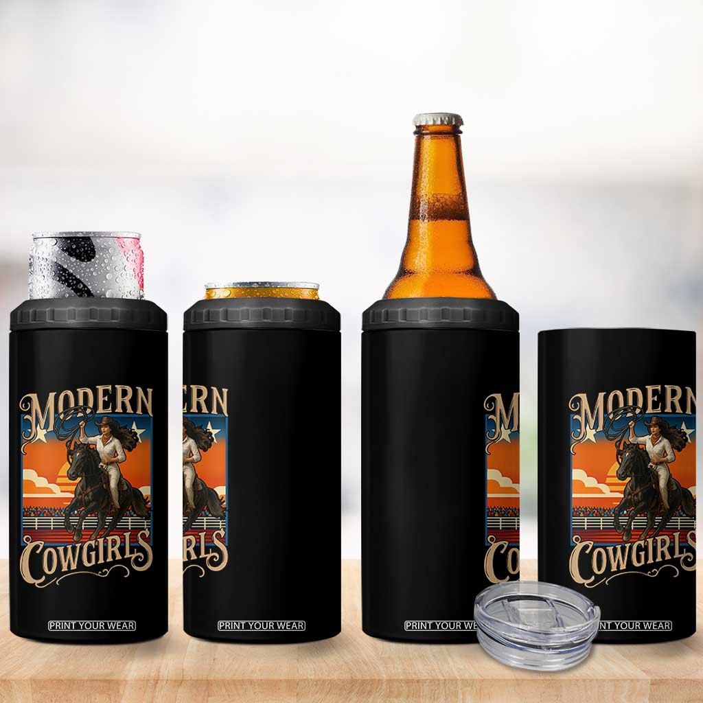 Modern Cowgirls 4 in 1 Can Cooler Tumbler American Woman Western Rodeo TS12 Print Your Wear