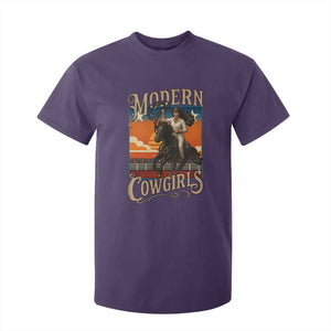 Modern Cowgirls T Shirt For Kid American Woman Western Rodeo TS12 Purple Print Your Wear