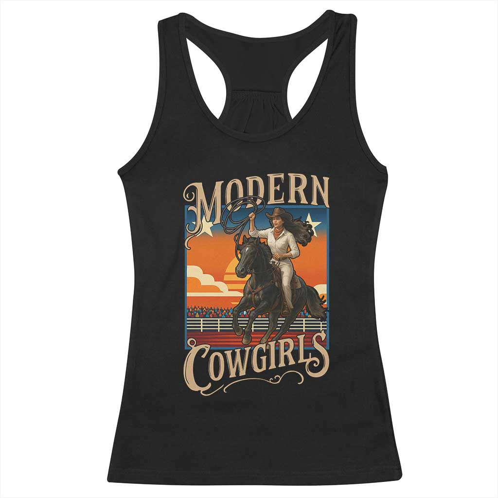 Modern Cowgirls Racerback Tank Top American Woman Western Rodeo TS12 Black Print Your Wear