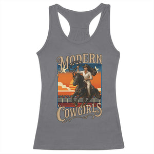 Modern Cowgirls Racerback Tank Top American Woman Western Rodeo TS12 Charcoal Print Your Wear