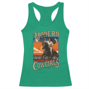 Modern Cowgirls Racerback Tank Top American Woman Western Rodeo TS12 Irish Green Print Your Wear