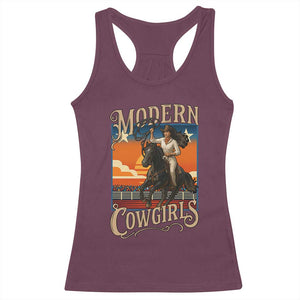 Modern Cowgirls Racerback Tank Top American Woman Western Rodeo TS12 Maroon Print Your Wear