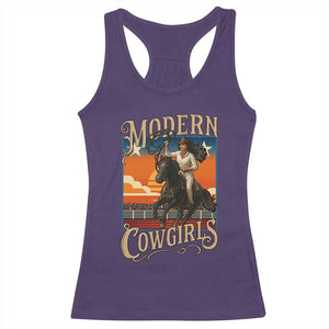 Modern Cowgirls Racerback Tank Top American Woman Western Rodeo TS12 Purple Print Your Wear