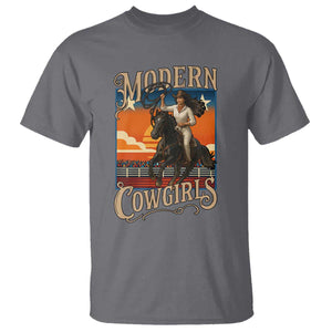 Modern Cowgirls T Shirt American Woman Western Rodeo TS12 Charcoal Print Your Wear