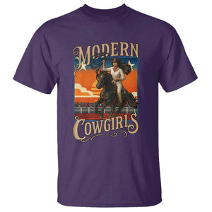 Modern Cowgirls T Shirt American Woman Western Rodeo TS12 Purple Print Your Wear