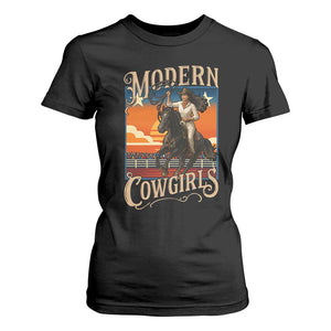 Modern Cowgirls T Shirt For Women American Woman Western Rodeo TS12 Black Print Your Wear
