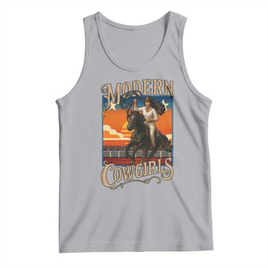 Modern Cowgirls Tank Top American Woman Western Rodeo TS12 Athletic Heather Print Your Wear