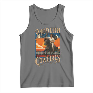 Modern Cowgirls Tank Top American Woman Western Rodeo TS12 Black Heather Print Your Wear