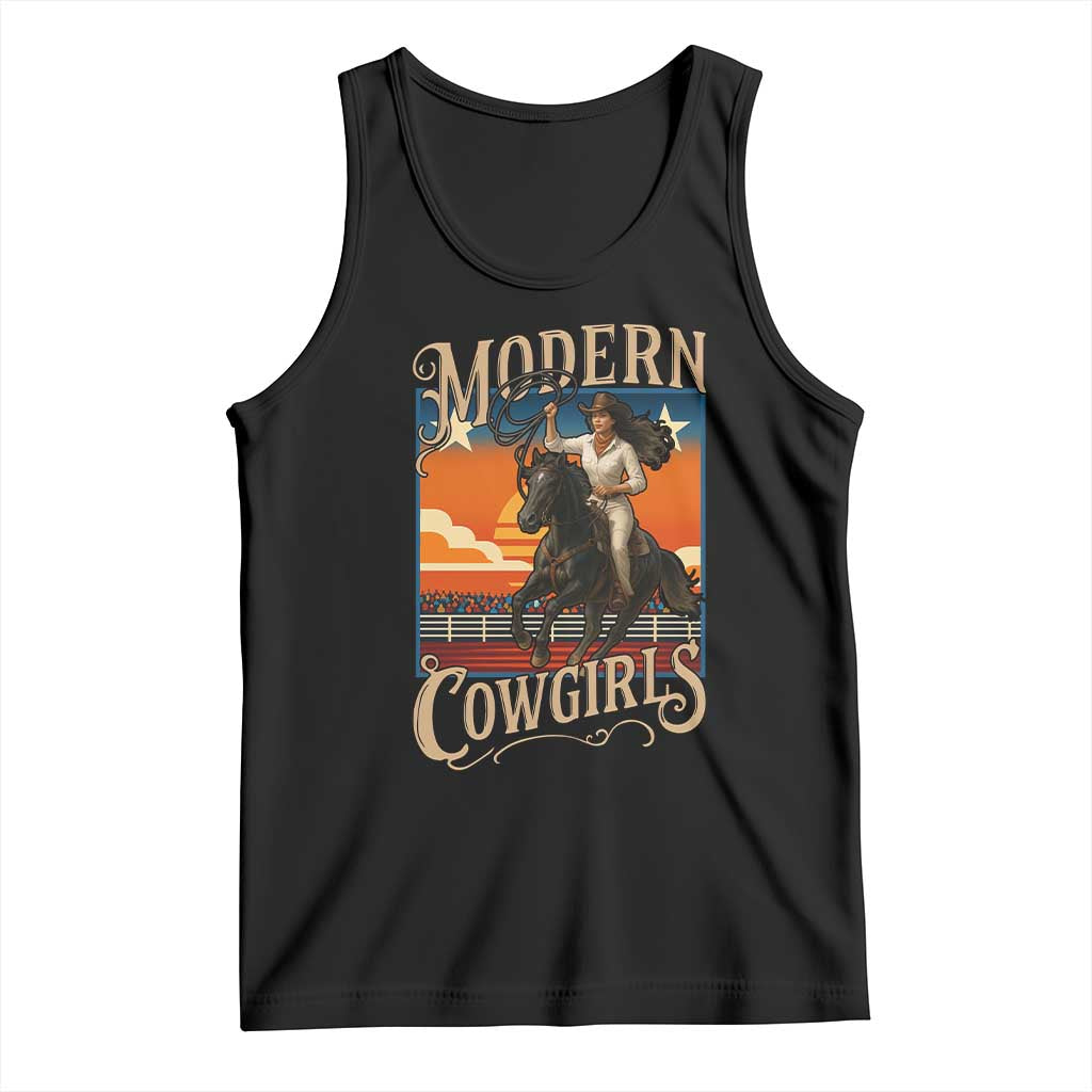 Modern Cowgirls Tank Top American Woman Western Rodeo TS12 Black Print Your Wear