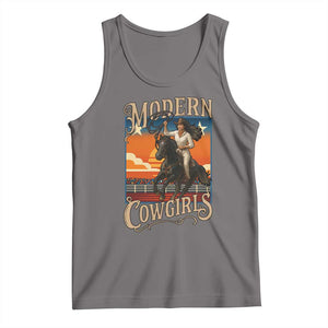 Modern Cowgirls Tank Top American Woman Western Rodeo TS12 Deep Heather Print Your Wear