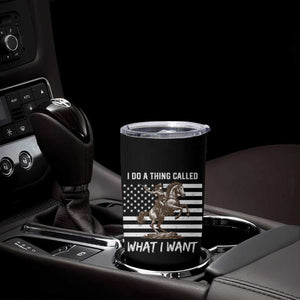 Patriotic Cowgirl Tumbler Cup I Do A Thing Called What I Want American Flag TS12 Print Your Wear