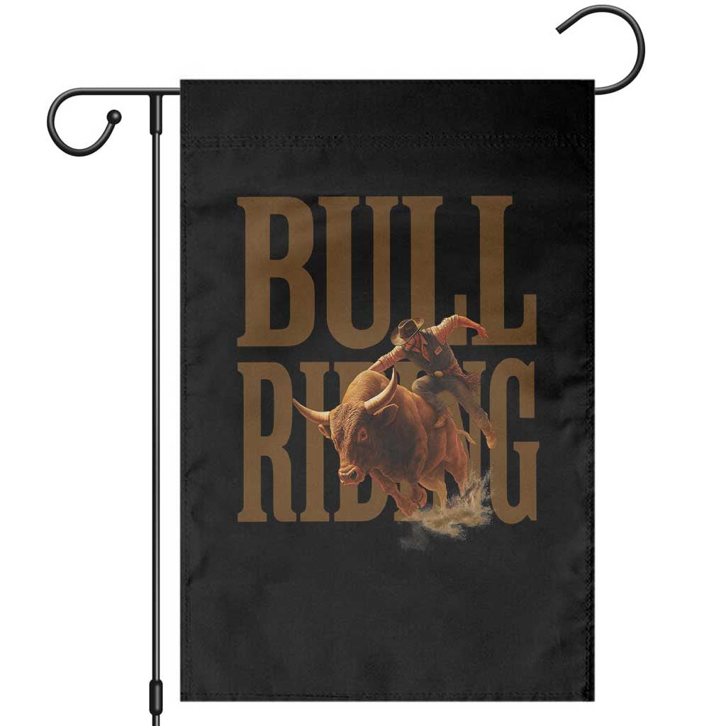 Bull Riding Cowboy Western Texas Rodeo Life Garden Flag TS12 Black Print Your Wear