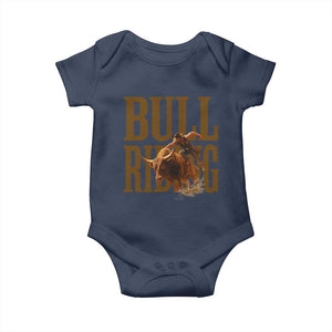 Bull Riding Cowboy Western Texas Rodeo Life Baby Onesie TS12 Navy Print Your Wear
